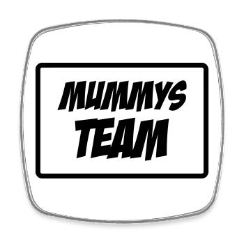Mom's Team - Mother's Day - Square fridge magnet - white - Front