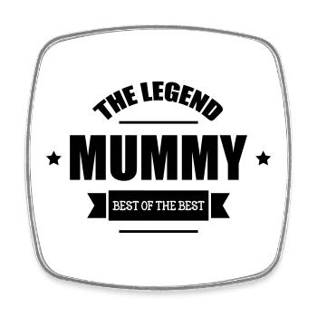 The Legend of Mom - Mother's Day - Square fridge magnet - white - Front