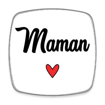 ALLES GUTE ZUM GEBURTSTAG. HERZ. SCHÖNEN MUTTERTAG. MAMA - Viereckiger Kühlschrankmagnet - Weiß - Vorne