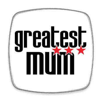 Best Mom - Mother's Day - Square fridge magnet - white - Front