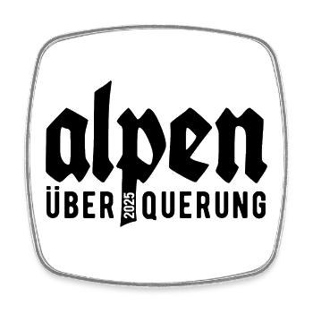 Alpenüberquerung Alpen Überquerung 2025 Bayern - Viereckiger Kühlschrankmagnet - Weiß - Vorne