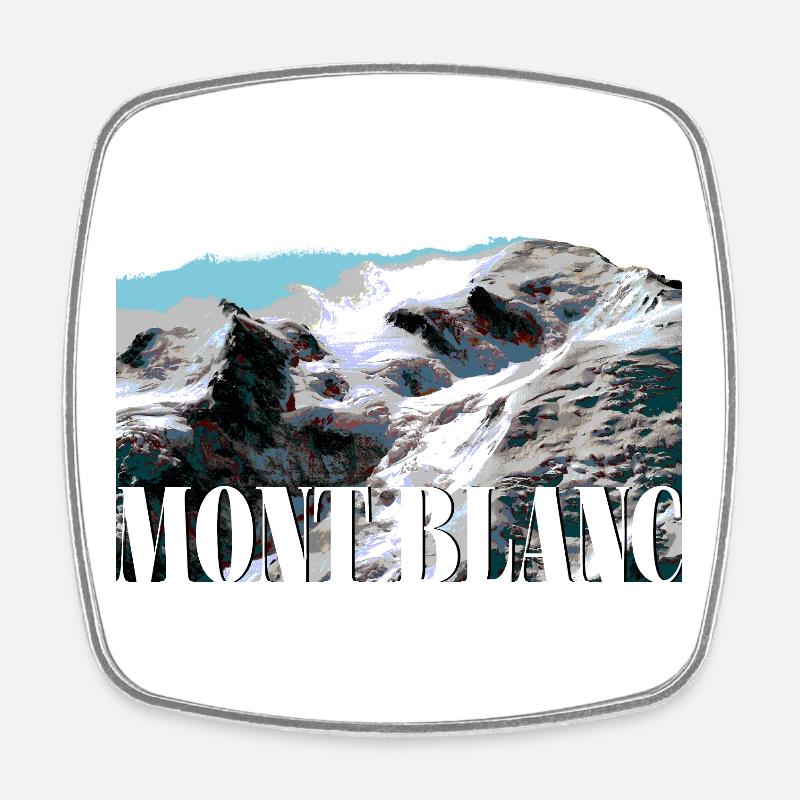 Blanc - Viereckiger Kühlschrankmagnet - Weiß