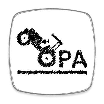 Opa Traktor Landwirt Großvater Geschenk Kritzeln - Viereckiger Kühlschrankmagnet - Weiß - Vorne