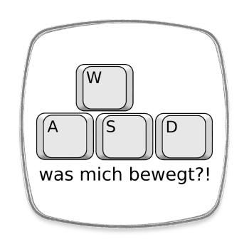 What Moves Me - Viereckiger Kühlschrankmagnet - Weiß - Vorne