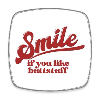 Smile if you like - Square fridge magnet - white - Front