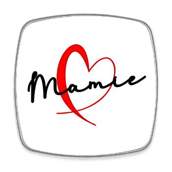 OMA. MUTTERTAG. ALLES GUTE ZUM GEBURTSTAG OMA. ICH LIEBE DICH - Viereckiger Kühlschrankmagnet - Weiß - Vorne