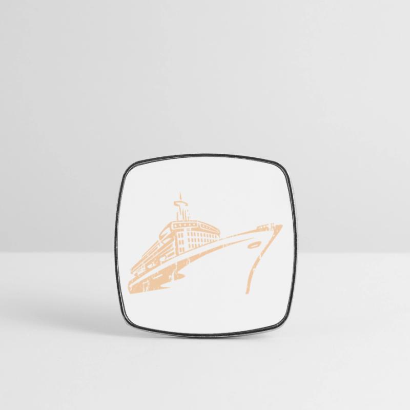 Krydstogtskib Krydstogtskib Luksus Firkantet køleskabsmagnet