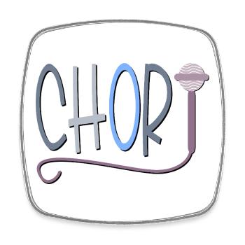 CHOR MIKROFON - HOBBY SINGEN - Viereckiger Kühlschrankmagnet - Weiß - Vorne