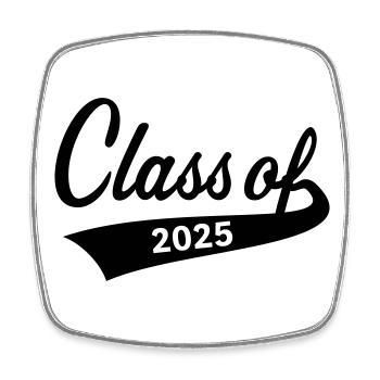 Classe de 2025 (Classe de graduation / B) - Magnet carré - blanc - Devant