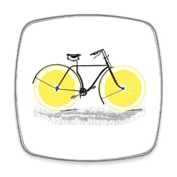 Cycle des agrumes - Magnet carré - blanc - Devant