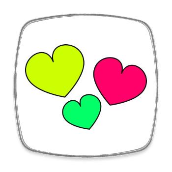 MERCI. MAÎTRESSE. COEUR. MAÎTRE. MERCI MAÎTRESSE. - Magnet carré - blanc - Devant
