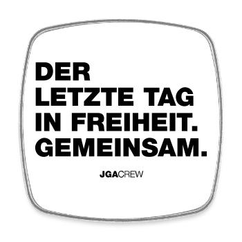 Bachelor Party: The Last Day in Freedom (Bachelor Crew) - Square fridge magnet - white - Front