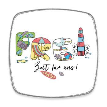 Leisure Holidays - Square fridge magnet - white - Front