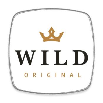Logo de la famille Wild Original - Magnet carré - blanc - Devant