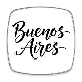 Buenos Aires - Square fridge magnet - white - Front