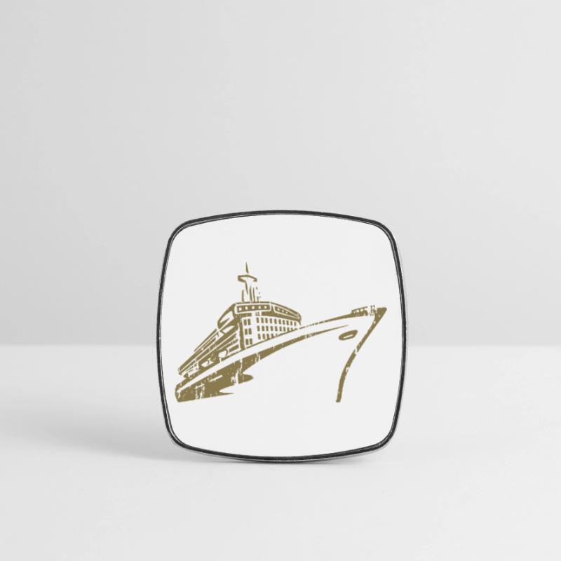 Krydstogtskib Krydstogtskib Luksus Firkantet køleskabsmagnet