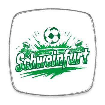 Schweinfurt Football Merchandise - Square fridge magnet - white - Front