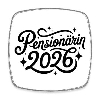 Pensioner 2026 - Square fridge magnet - white - Front