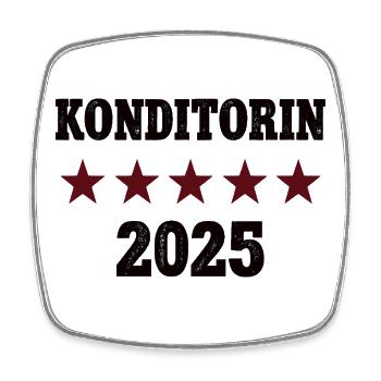 2025 Confectioner Profession Completion Apprenticeship Passed - Square fridge magnet - white - Front