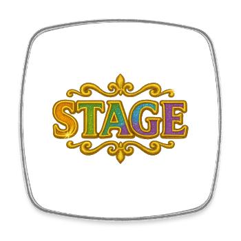 Stage | Bühne Kostüm Show Design - Viereckiger Kühlschrankmagnet - Weiß - Vorne