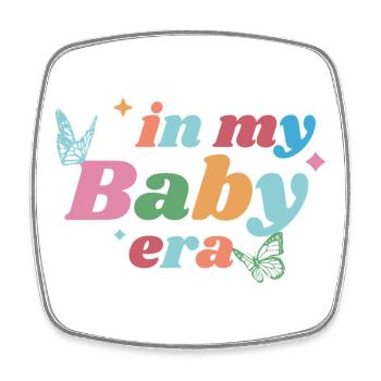 In My Baby Era – Bunt & Verspielt - Viereckiger Kühlschrankmagnet - Weiß - Vorne