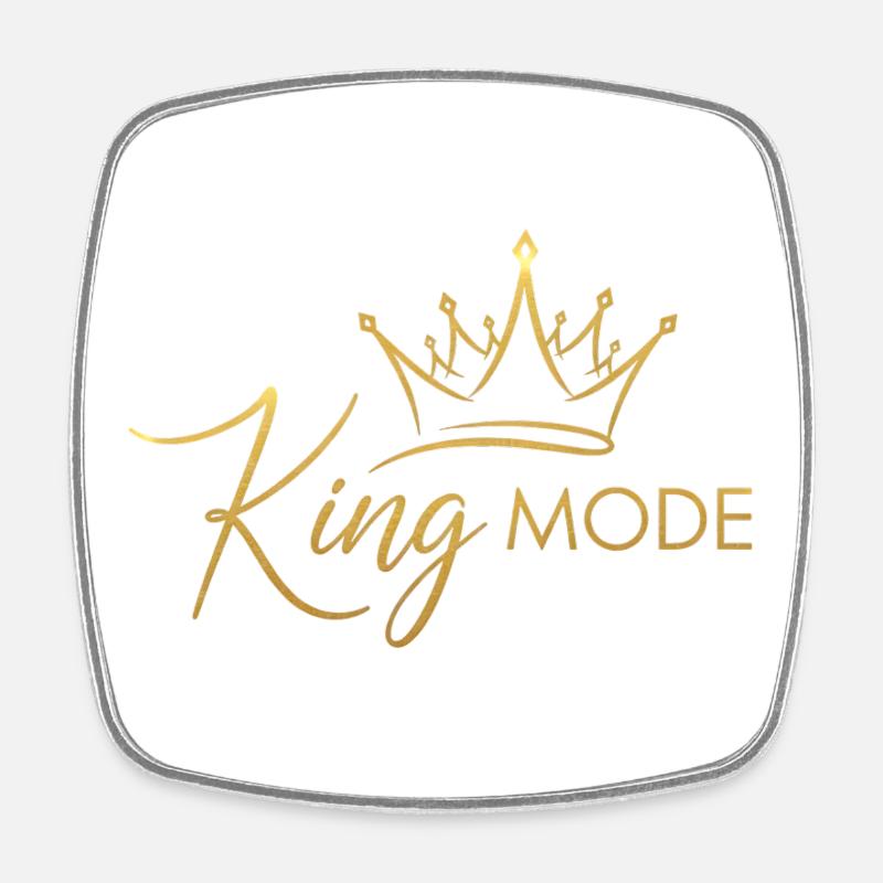 Elegant Royal Crown - Square fridge magnet - white