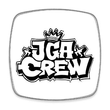 Junggesellenabschied Jga Crew - Viereckiger Kühlschrankmagnet - Weiß - Vorne