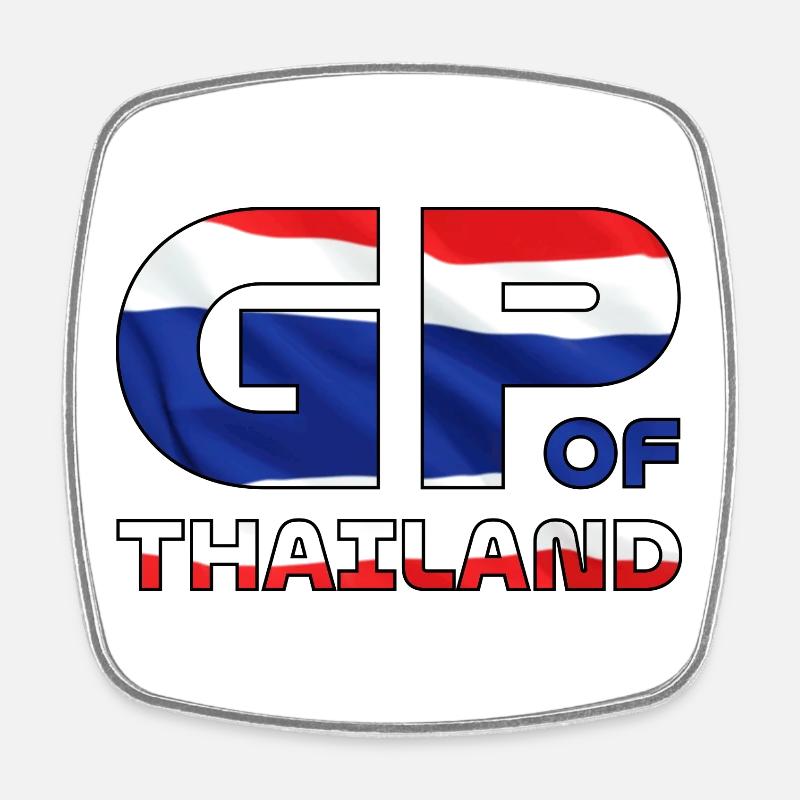thailand_gp - Magnet carré - blanc