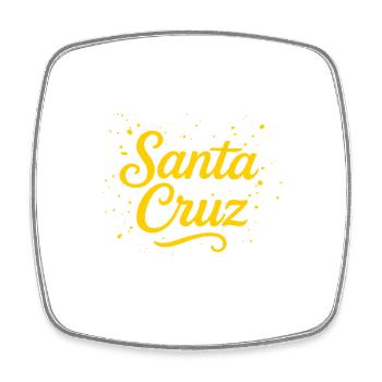 Santa cruz - Magnet carré - blanc - Devant
