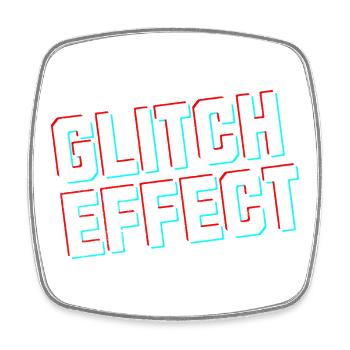 Gamer Glitch Effect Hoodie - Viereckiger Kühlschrankmagnet - Weiß - Vorne