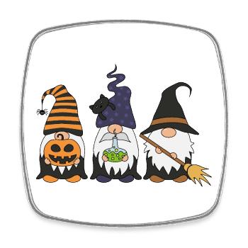 Witches Gnome Trio Halloween - Square fridge magnet - white - Front