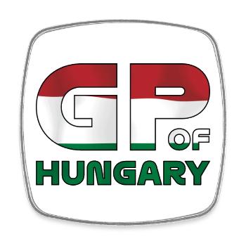 hungary_gp - Viereckiger Kühlschrankmagnet - Weiß - Vorne
