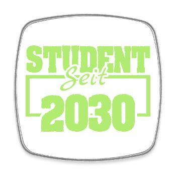 Student 2030 - Square fridge magnet - white - Front
