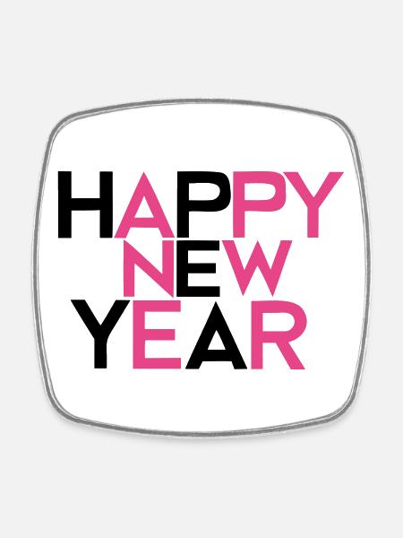 Bonne Année #2 - Magnet carré - blanc