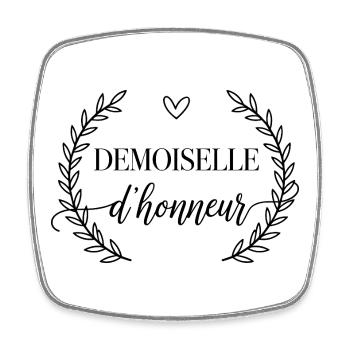 Chic design bridesmaid for bachelorette party wedding - Square fridge magnet - white - Front