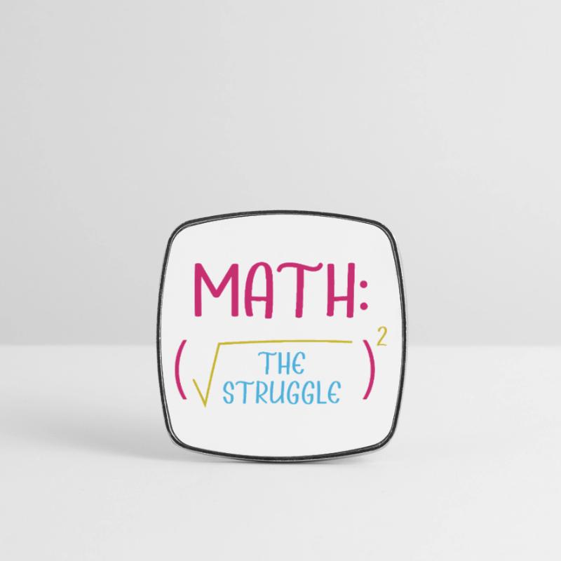 Math Math Math Teacher Mathematician Square fridge magnet