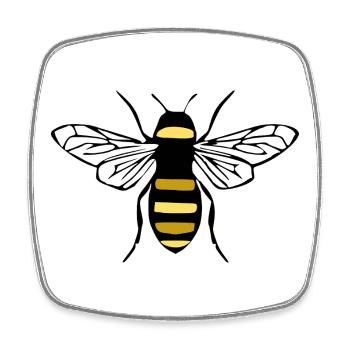 Abeille Abeille Abeille Apiculteur Cadeau - Magnet carré - blanc - Devant