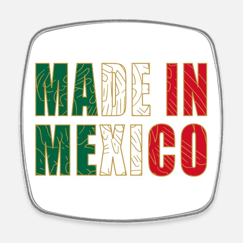 Made_in_Mexico - Magnet carré - blanc