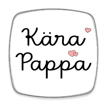 Dear Dad, - Square fridge magnet - white - Front