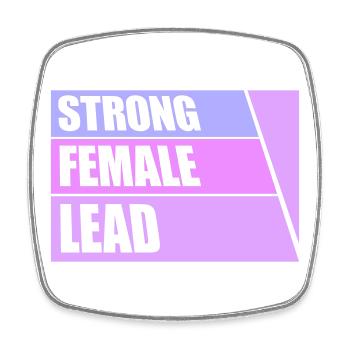 Strong Female Lead Feminismus Empowerment Frauen - Viereckiger Kühlschrankmagnet - Weiß - Vorne