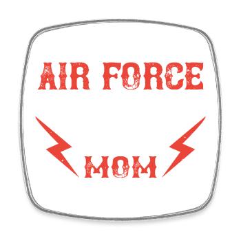 Air Force Mom  - Viereckiger Kühlschrankmagnet - Weiß - Vorne