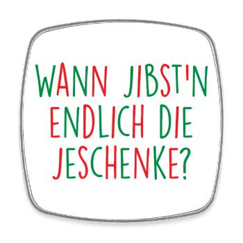Geschenke Weihnachten  - Viereckiger Kühlschrankmagnet - Weiß - Vorne