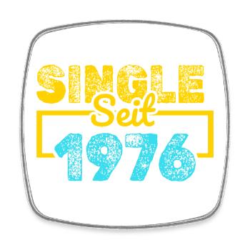 1976 - Square fridge magnet - white - Front