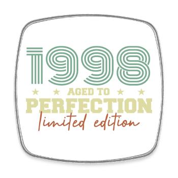 1998 - Square fridge magnet - white - Front