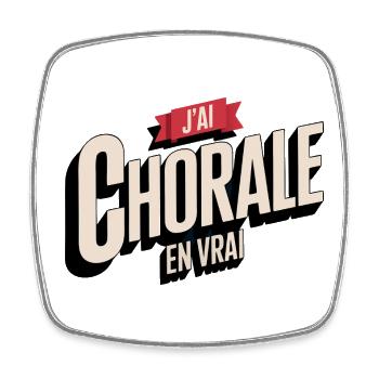I Chorale En vrie - Square fridge magnet - white - Front