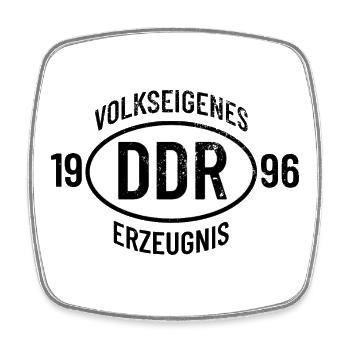 DDR Geburtstag Shirt, Hoodie, Tasse Jahrgang 1996 - Viereckiger Kühlschrankmagnet - Weiß - Vorne