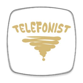 Occupation: Telephone operator - Square fridge magnet - white - Front
