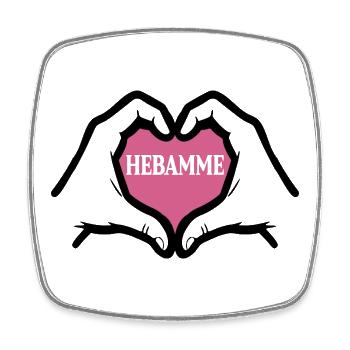 Danke Hebamme Geburtshilfe - Viereckiger Kühlschrankmagnet - Weiß - Vorne