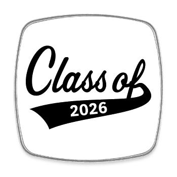 Class Of 2026 (Graduating Class B) - Square fridge magnet - white - Front