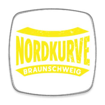 Braunschweig Nordkurve Hoodie, Shirt, Tasse, Bag - Viereckiger Kühlschrankmagnet - Weiß - Vorne